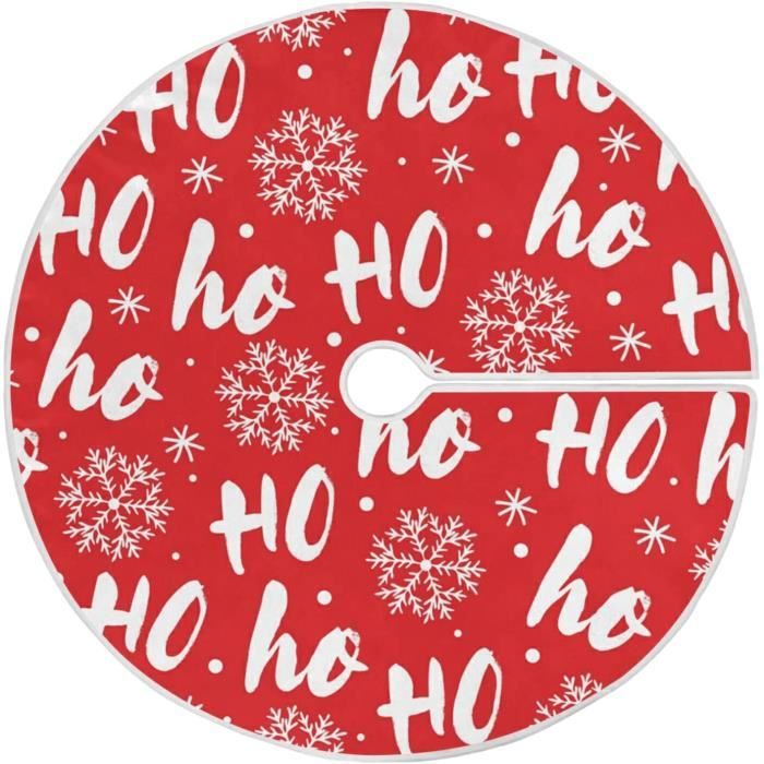 Tapis de sapin de Noël en forme de flocon de neige Couverture pour