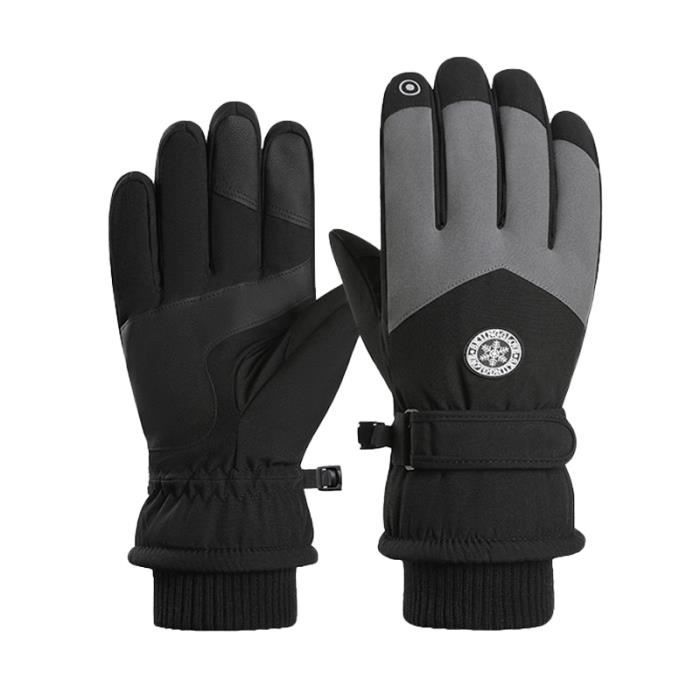 Gants De Ski Adult Chauds D'hiver Écran Tactile Antidérapantes