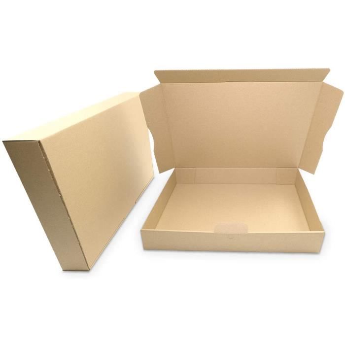 Verpacking KartonProfis - 100 Maxi-cartas Cartón De Envío Cartón Plegable Maxi-cartón De 240 X 160