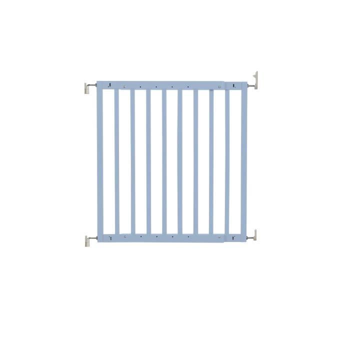 Barrière De Sécurité Badabulle Safe&Lock - Sans Perçage 73-81,5cm - Portillon Ouvrable à Une Main - Métal Anthracite