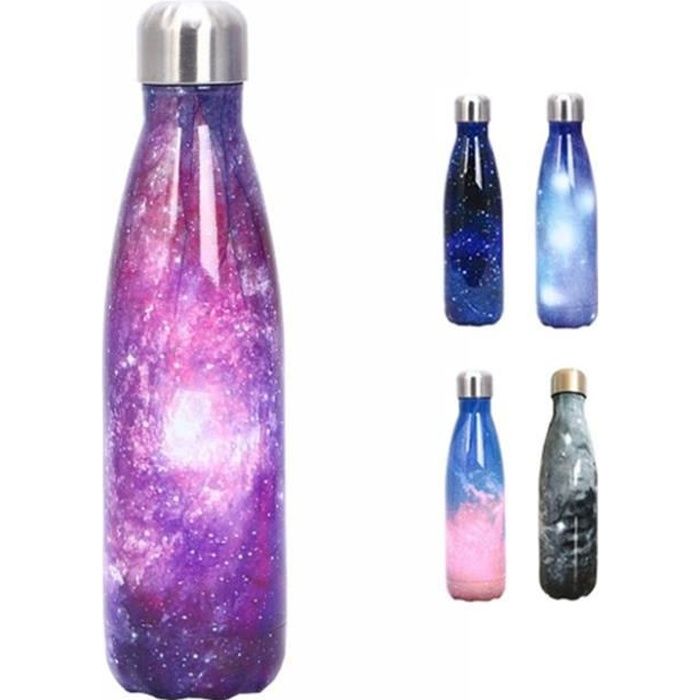 Bouteille Isotherme Avec Bouchon Hermétique,100% Réutilisable,Sans Bpa,Gourde En Acier