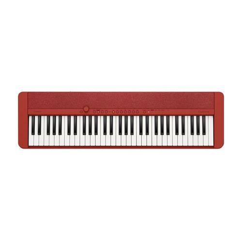 clavier compact casio ct s 1 rd avec 61 touches et sonorités vintage rouge