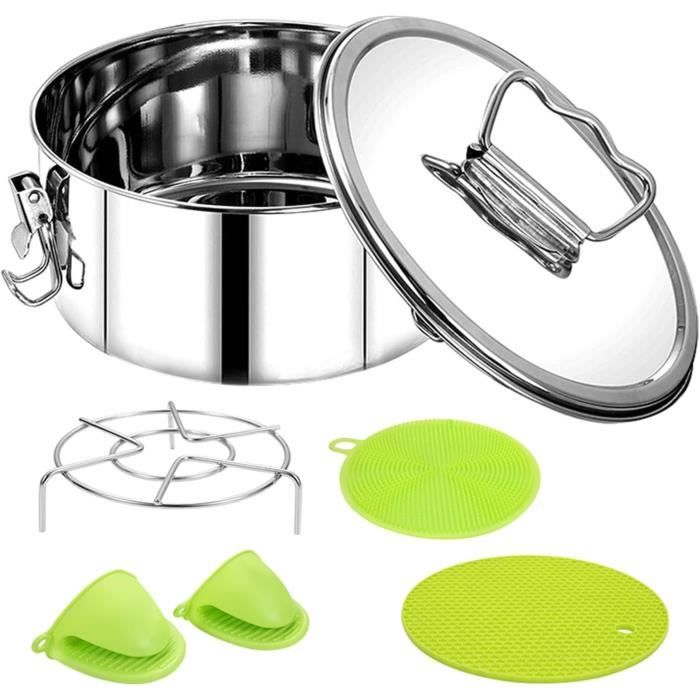 MAGICLULU 4 Pièces Moule à Flan En Acier Carbone - Moules à Gâteaux Réutilisables Antiadhésifs