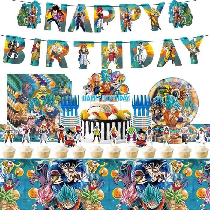 Kit Vaisselle Anniversaire 62 Pièces Pixel Gaming - Ballons, Assiettes, Gobelets, Serviettes, Nappe Et Bannière
