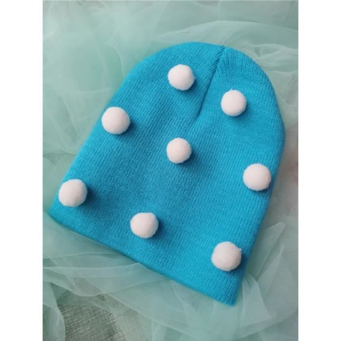 Chapeau de neige sans bords pour homme et femme tricoté beanie sport