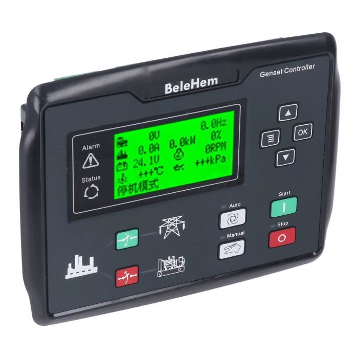 Contrôleur Générateur DSE4520 – Démarrage Auto, Écran LCD, Détection Triphasé, Gestion Groupe Électrogène Mer/Industrie