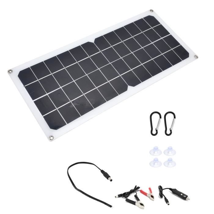 Chargeur Solaire Portable 20000mAh Ruiqas | 2 Ports USB | Lumière LED | Orange | Pour Randonnée