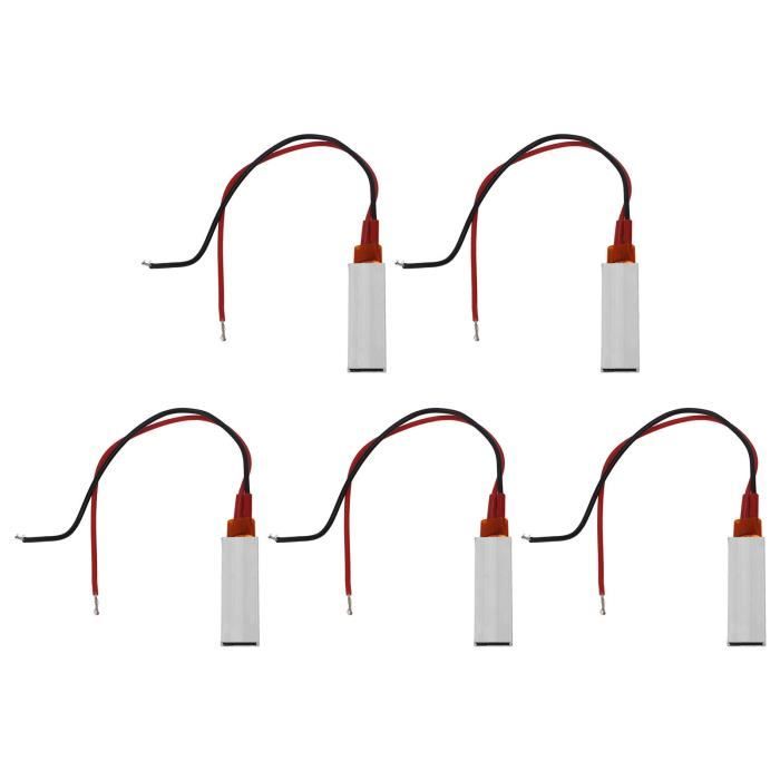 4 Plaques Chauffantes PTC 220V 150°C 3-8W - Alimentation AC/DC, Température Constante, Taille 12x8x3mm - Pour Micro-chauffage électronique