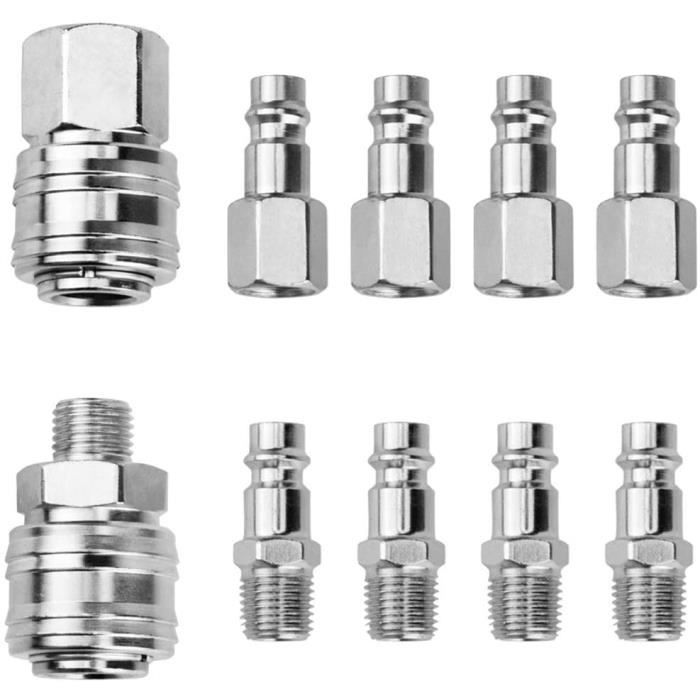 BSP d'air 1/4 "BSP Adaptateur Séparateur à 3 voies Compresseurs d'air Connecteur 