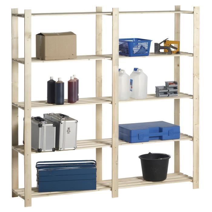 Étagère à emboîter - Système de rangement - 6 cubes - Gris Étagère à emboîter - Système de rangement - 6 cubes - Gris
