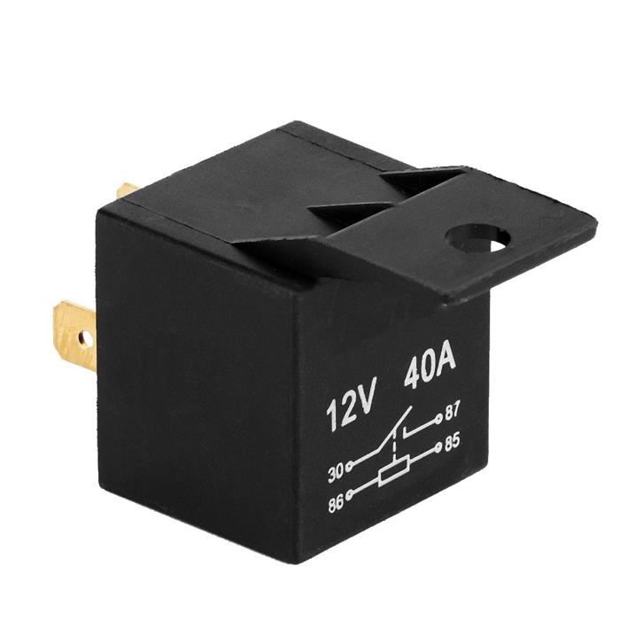 Relais électromécanique 4 Broches 80A - Tensions 12V/24V/36V/48V - Pour Voiture, Industrie