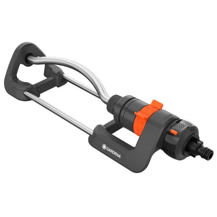 Arroseur oscillant compteur d’eau GARDENA Aquacount Surface 220 m² Portée 17 max Résistant UV et gel 18354 20