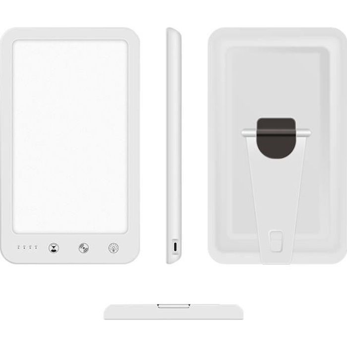 Lampe de luminothérapie à spectre complet GCM Lampe dénergie de luminothérapie portable SAD avec une lampe à LED ultra lumineuse