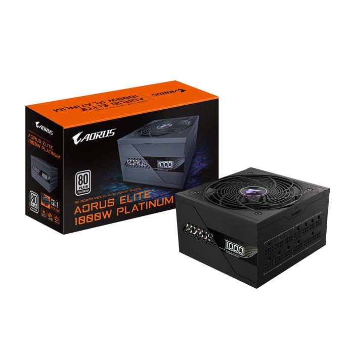 GIGABYTE AORUS ELITE P1000W ICE Alimentation PCIe 5.0 80 PLUS Platinum Conception entièrement modulaire Ventilateur de 120 - vue 6