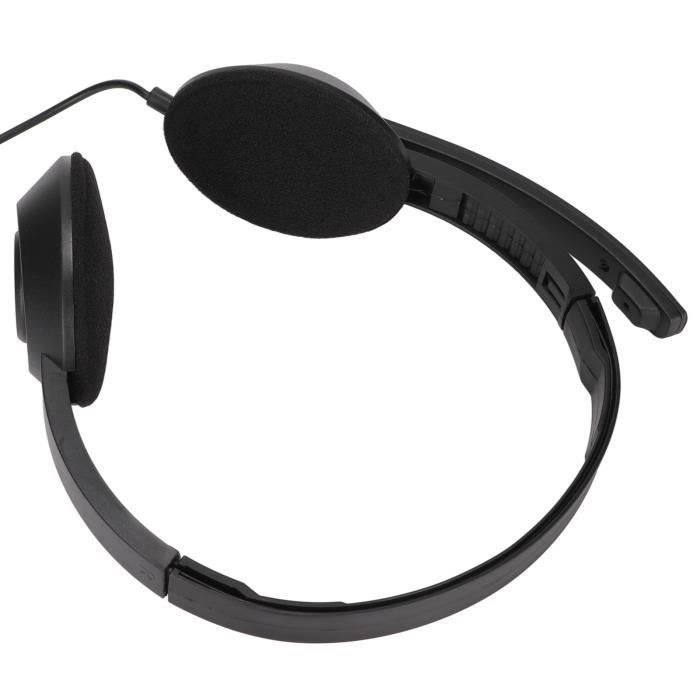 Casque Bluetooth Sans Fil avec Micro Anti Bruit pour PC Ordinateur  Telephone Portable pour Bureau Teletravail Vidéoconférence Noir - Cdiscount  TV Son Photo