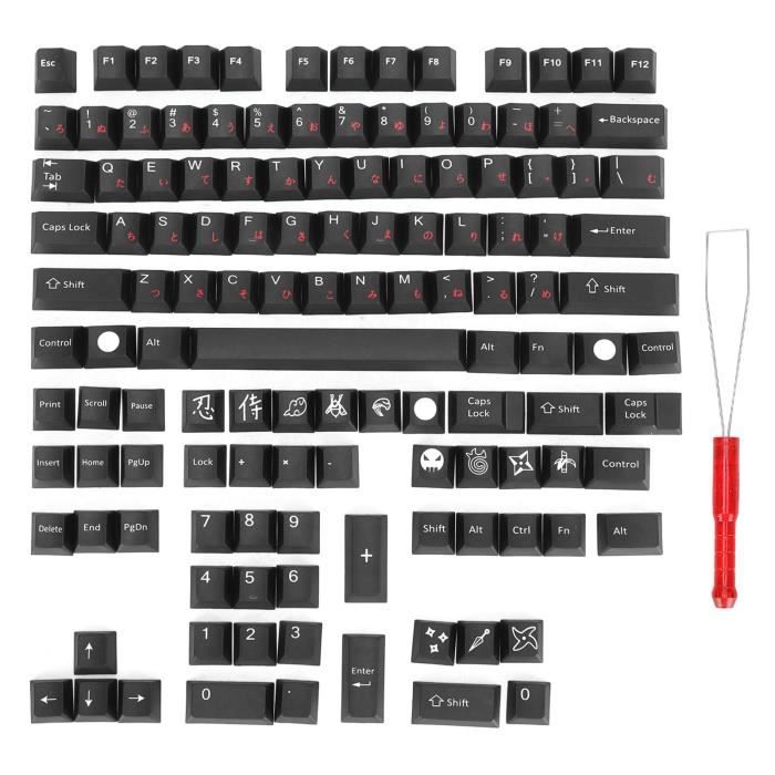 Keycaps PBT 108 Touches - Clavier Mécanique, Double Injection, Résistant à L'usure, 13 Couleurs Au Choix