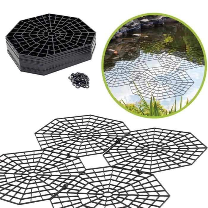 Meilleurs prix pour Grilles de protection pour étang - JORMFTTE - Lot de 20 grilles - 26,5*31,5*0,3 cm - Noir - Plastique