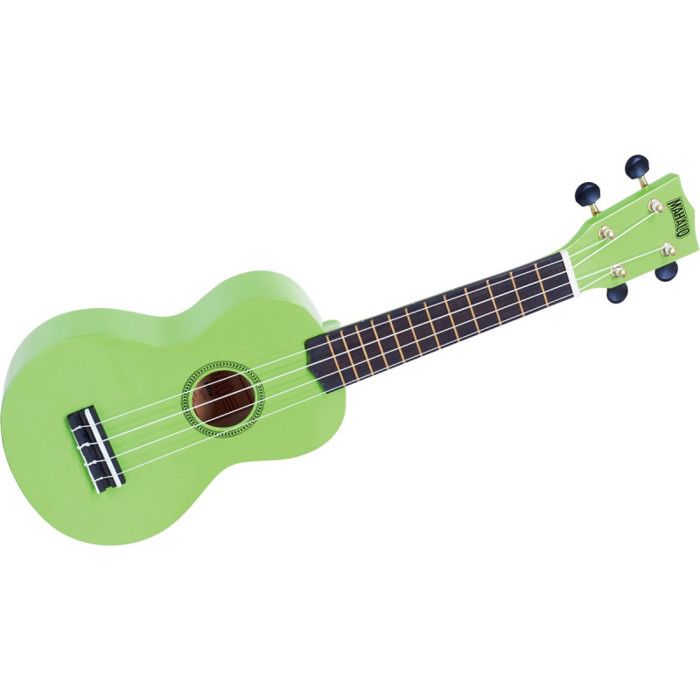 mahalo rainbow mr1-gn - ukulele soprano vert brillant + housse
