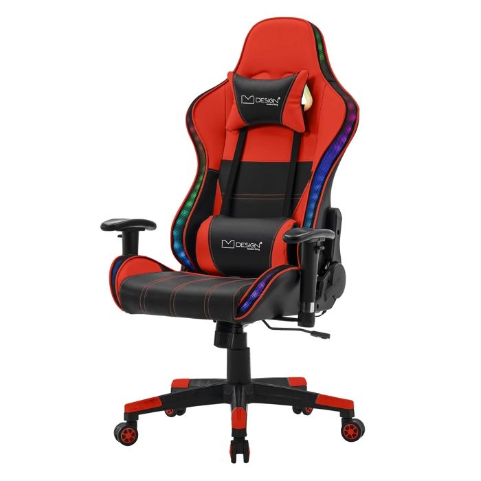 Chaise de Jeu ML Design Ultimate Gaming Chair LED RGB Haut Parleurs Bluetooth Similicuir Ergonomique - vue 2