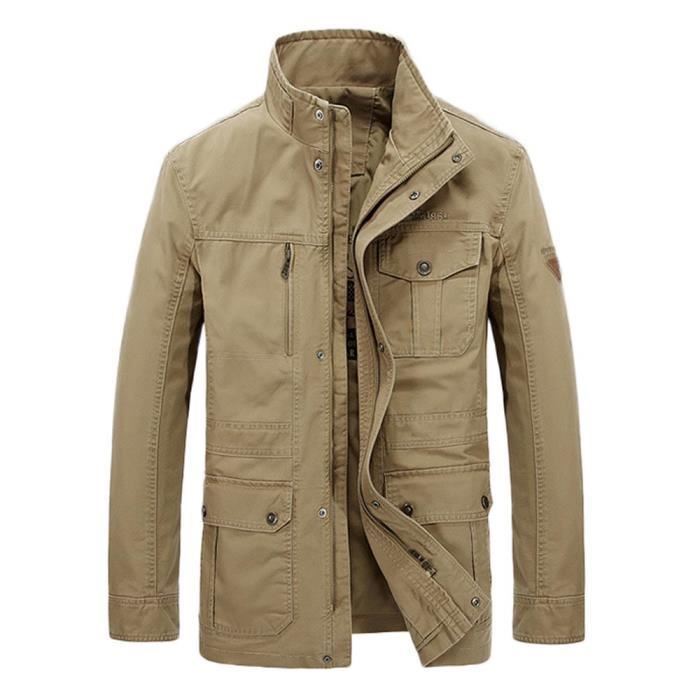 Veste Homme en Coton Blouson Mi Saison Homme