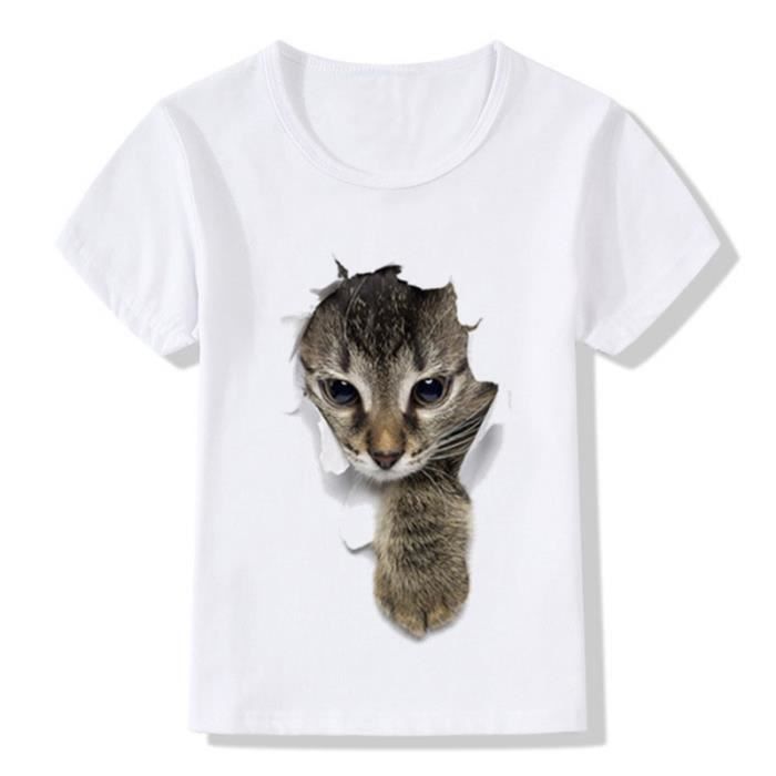 Jubestar garçons Filles T-Shirts 3D Graphiques Impression t-Shirt Enfants drôle à Manches Courtes t-Shirt pour 6-13 Ans 