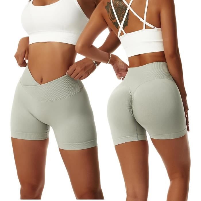 Short Femme Sport Cycliste,Short Cycliste Femme,Haute Leggings Push Up Short ,Shorts De Yoga Femmes Taille Haute Legging,pour Le Yoga Le Fitness, La  Gym, Le Sport (as4, Waist_Inseam, m, Numeric_32) : : Mode