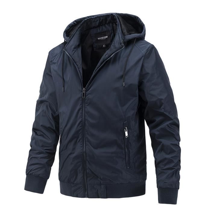 Veste Vintage Starter Atlanta Braves Homme - Taille L Bleu - Coupe-vent Baseball - Occasion Très Bon état
