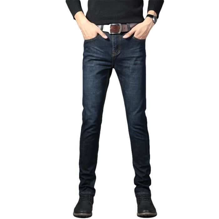 Jeans homme coton branché stretch pantalon en denim fashionista homme classique longues jeans masculin