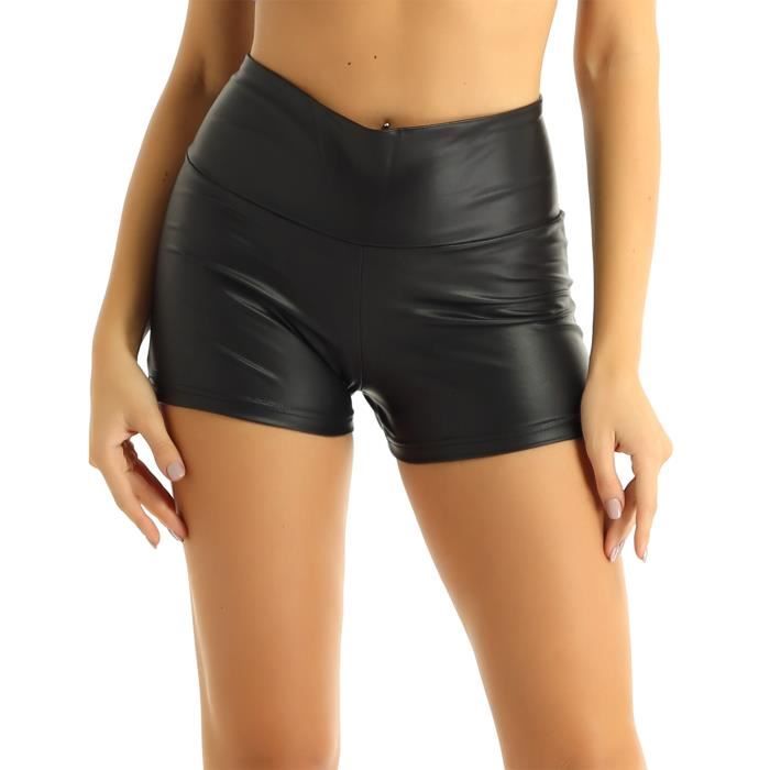 Femme Vêtements Shorts Mini shorts Short en cuir Jett à taille haute Cuir Manokhi en coloris Noir 
