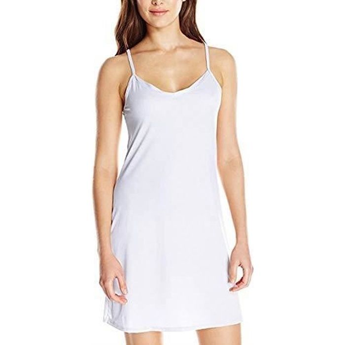 Jupon Femme Beige – Lingerie Fine Sous-robe, Confortable Et Anti-transparent (taille L)