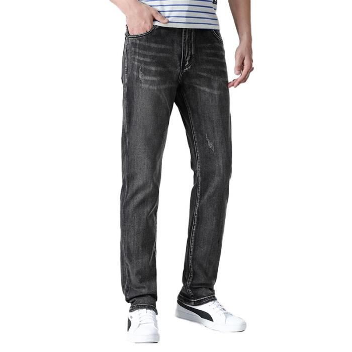 Jeans Droit Femme Gris Délavé - Taille 54 (42" Tour De Taille), Stretch - Occasion Très Bon état