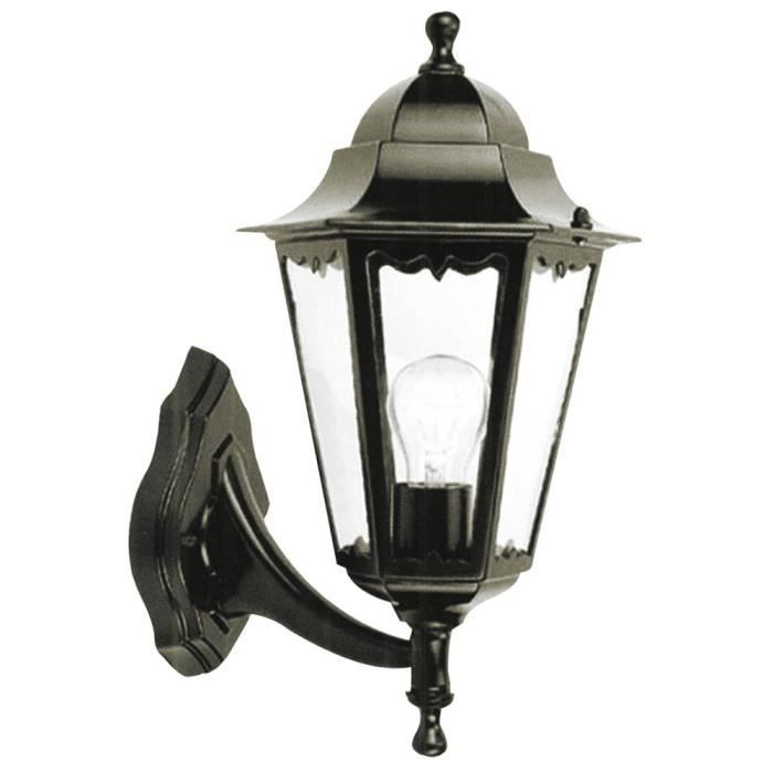 lanterne lampe applique - no name - new york minerva - electrique - aluminium moulé sous pression - verre