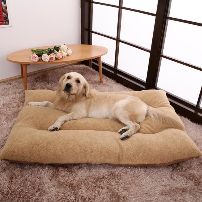 Meilleurs prix pour Ohp Grand Coussin Pour Chien Lavable, Chenil-120*80*25cm-Brun Clair