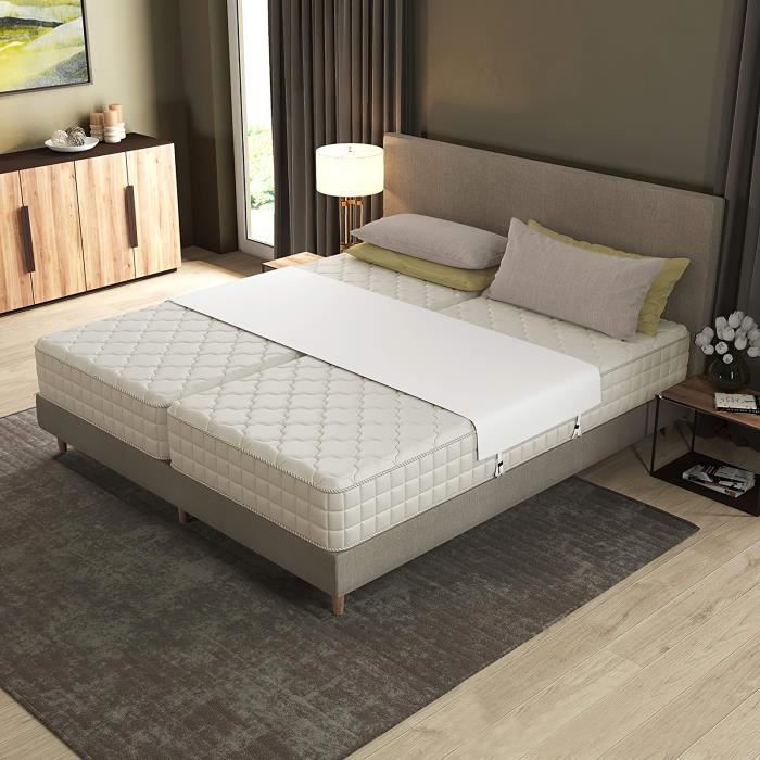 Sangle Connecteur De Matelas 5x1000 Cm - Pour Relier 2 Matelas Simples Et Créer Un Lit Double Ou King Size