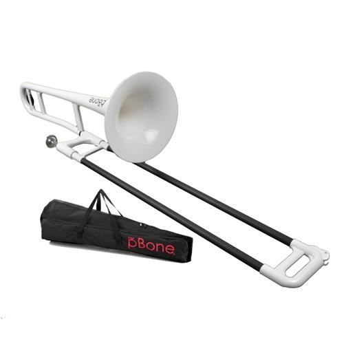pbone plastique trombone - blanc