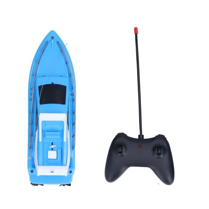 Bateau t?�l?�command?� sans fil 2.4Ghz - PWSHYMI - Grande jeux mecanique - Bleu - Cdiscount Jeux 