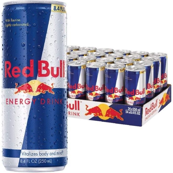 Red Bull Energy Drink (24 x 0,25 L cannettes) - Cdiscount Au quotidien