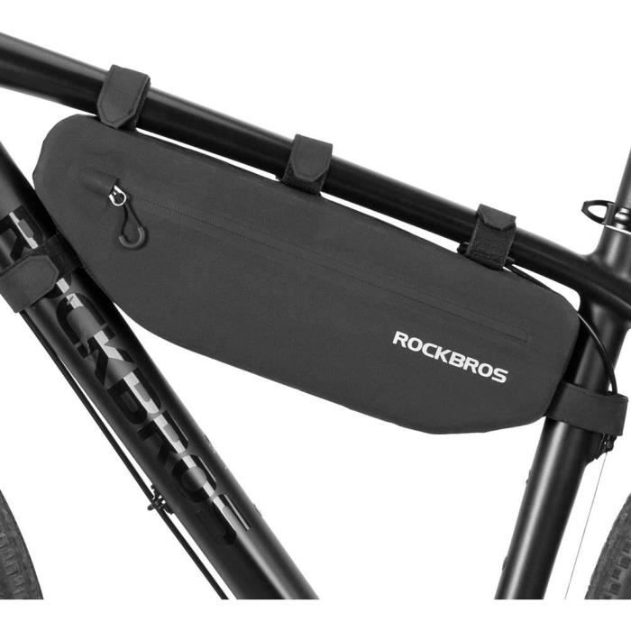 RockBros Sacoche de Cadre Vélo Étanche AS-043 - Noir - 3L - Universel