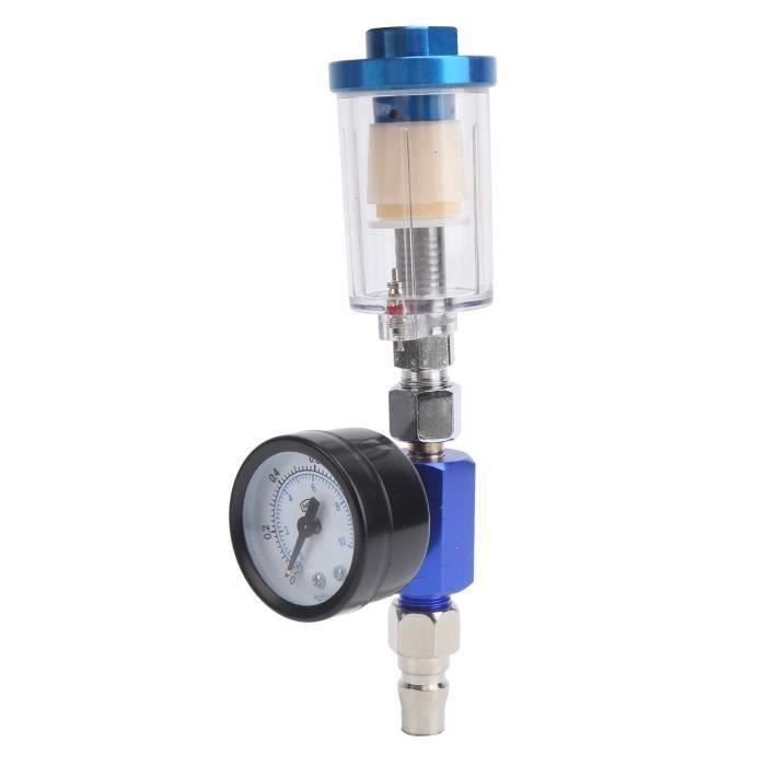 Filtre Régulateur Pneumatique AFR-2000 Avec Jauge - Unité De Traitement D'Air Pour Compresseur, Séparation Huile-Eau, Pression Réglable 0-1.0 MPa
