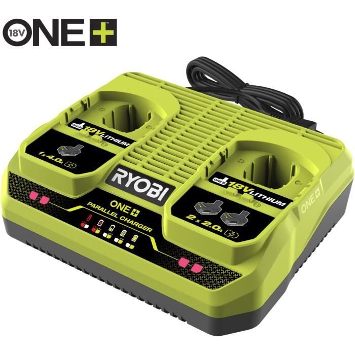 Chargeur simultané lithium 18V RYOBI RC18240 2 ports 4 / 2