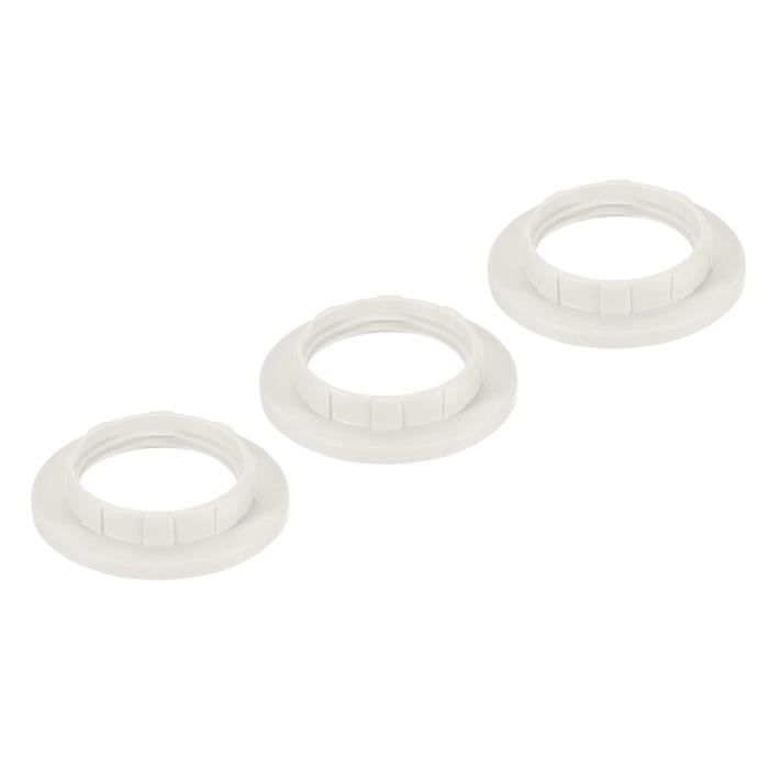 Lot De 5 Anneaux De Fixation Blancs Pour Douille G9 - Adaptateur Abat-Jour, Diamètre 20 Mm - 8