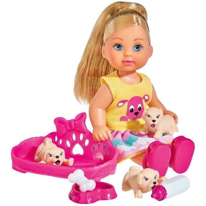 Poupée - Simba Toys - Evi Love - Chiot - Panier - Accessoires - 12cm