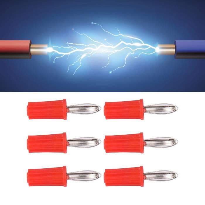 Senvenelec Lot 50 Prises Banane 4 Mm – 5 Couleurs, Bornes Panneau Plaqué Or Pour Audio & Test