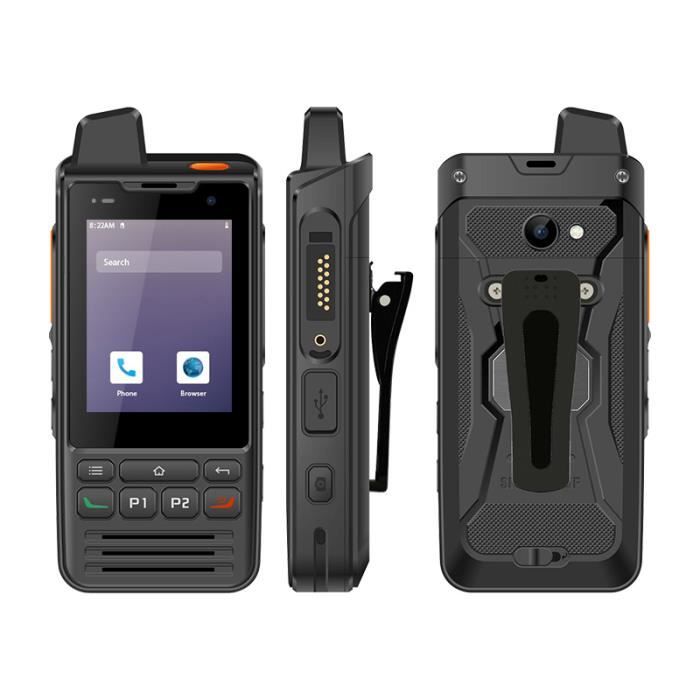 Téléphone Mobile Talkie Walkie 4G LTE UNIWA F60 - Double Carte SIM - Noir