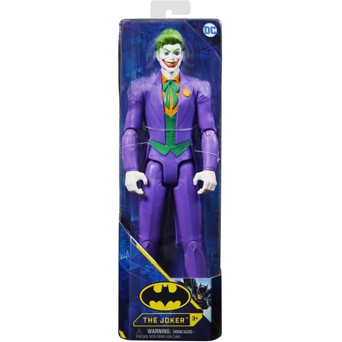 figurine joker 30cm - dc comics batman - univers héros - violet - a partir de 3 ans