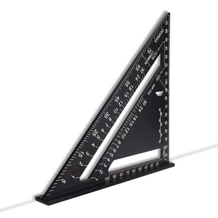 Équerre Ajustable Favengo 0-230mm | Règle D'Angle Pour Menuisier Et Couture - Acier Inoxydable