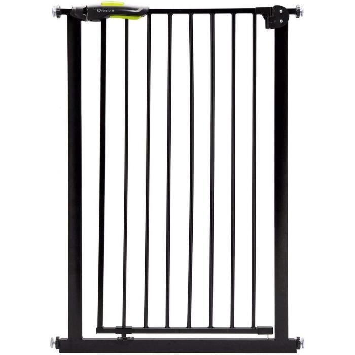 Barrière De Protection Pour Animaux 150 Cm - Hauteur Réglable 76-85 Cm, Fermeture Automatique, Blanche