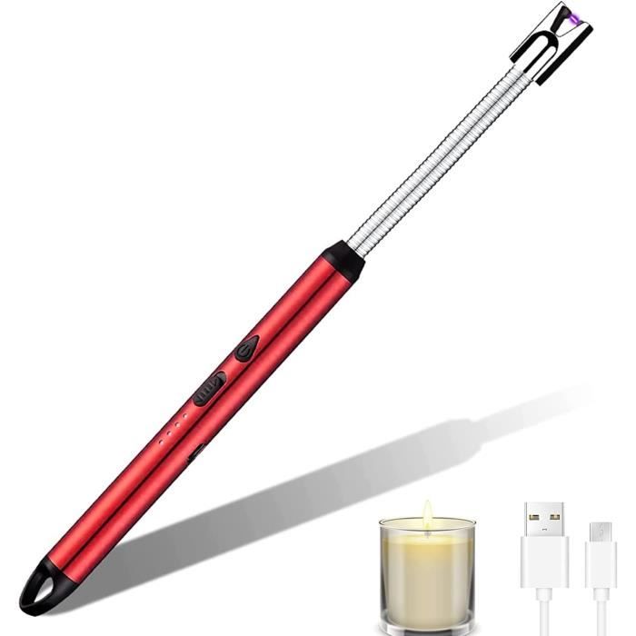 2 Briquets Électriques USB Rechargeables - Arc Électrique Coupe-Vent - Idéal Cadeau Homme