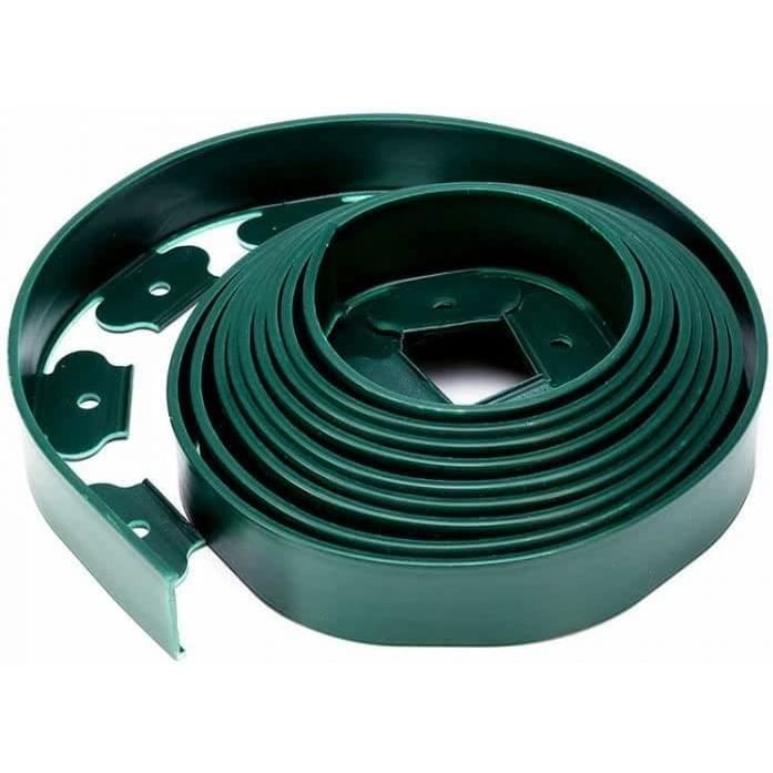 Bordure De Jardin 15m Noir - Flexible Et Facile à Installer | Pour Pelouse, Massifs Et Allées | Avec Piquets Et Gants Offerts