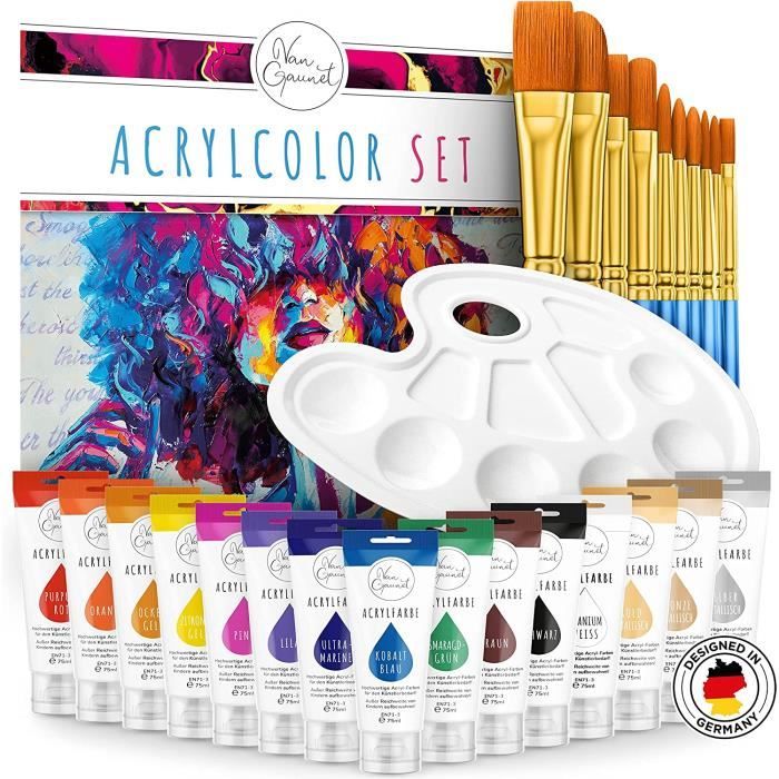 Lot De 45 Pots De Peinture HANNANTS – 16 Ml Chacun, Couleurs Diverses, Neufs